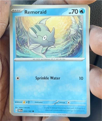 2023 Pokémon Paradox Rift #033 Remoraid — front