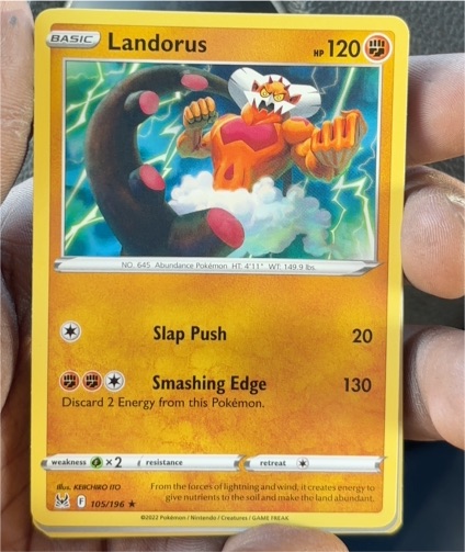 2022 Pokémon Lost Origin #105 Landorus — front