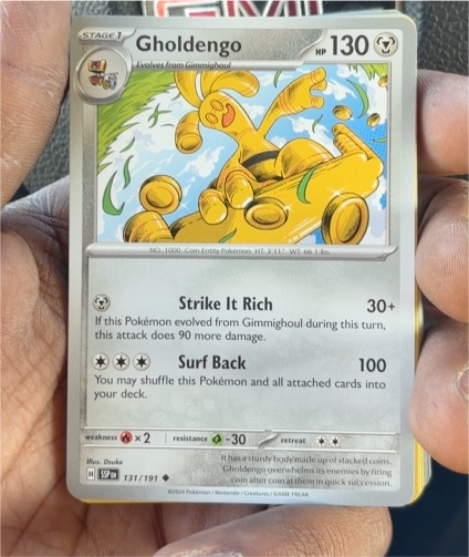 2024 Pokemon Surging Sparks #131 Gholdengo — front