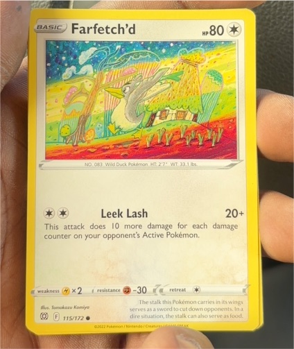 2022 Pokémon Brilliant Stars #115 Farfetch'd — front
