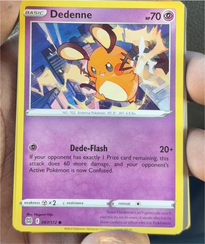 2022 Sword & Shield Brilliant Stars #067 Dedenne — front