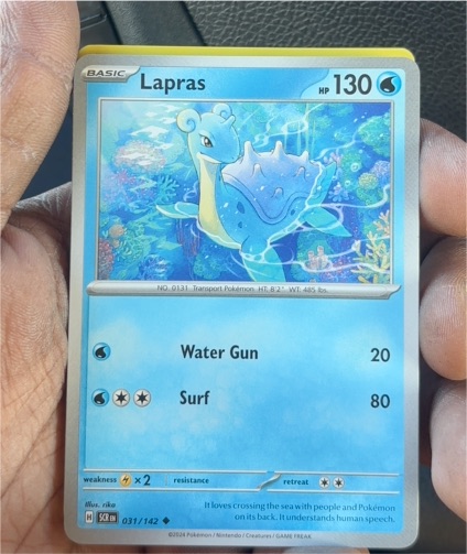 2024 Pokémon Scarlet & Violet Stellar Crown #031 Lapras — front