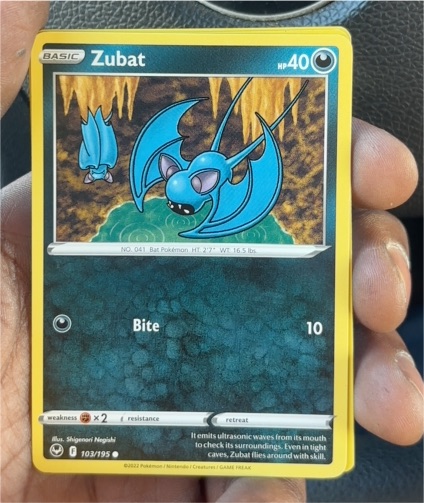 2022 Pokémon Sword & Shield Silver Tempest #103 Zubat — front