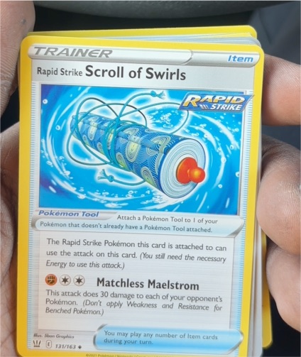 2021 Pokémon Battle Styles #131 Rapid Strike Scroll of Swirls — front