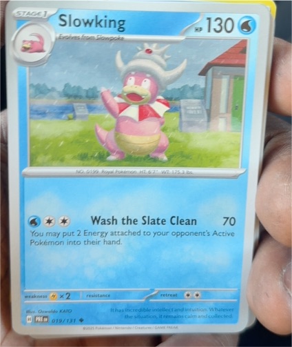 2025 Pokémon Scarlet & Violet Prismatic Evolutions #019 Slowking — front