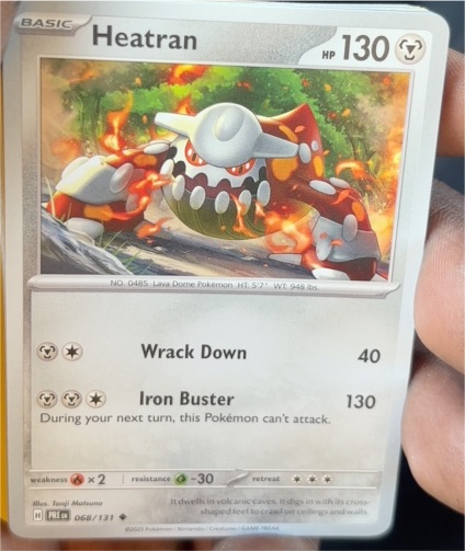 2025 Pokémon TCG Prismatic Evolutions #068 Heatran — front