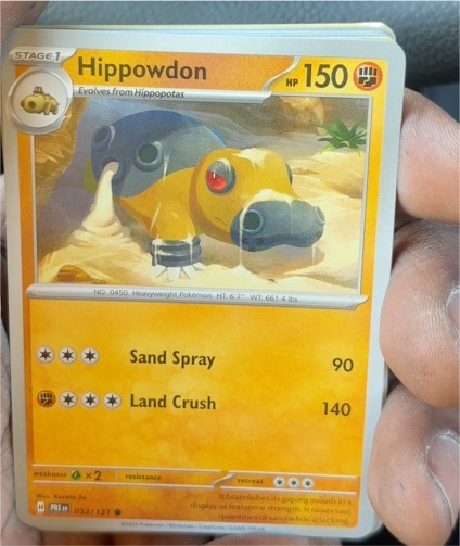2025 Pokémon Prismatic Evolutions #053 Hippowdon — front