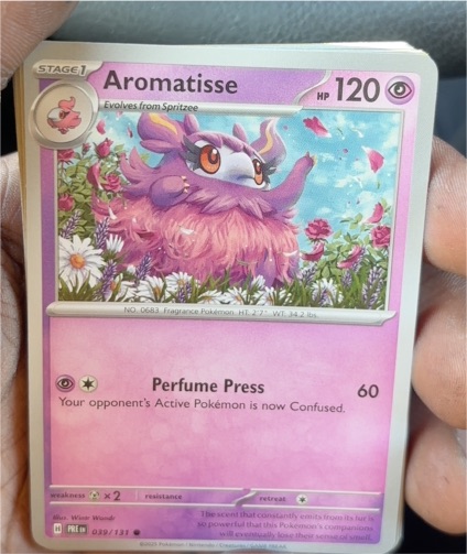 2025 Pokémon Scarlet & Violet Prismatic Evolutions #039 Aromatisse — front