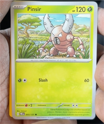 2025 Pokémon SV: Prismatic Evolutions #003 Pinsir — front