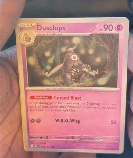 2025 Pokémon TCG Prismatic Evolutions #036 Dusclops — front