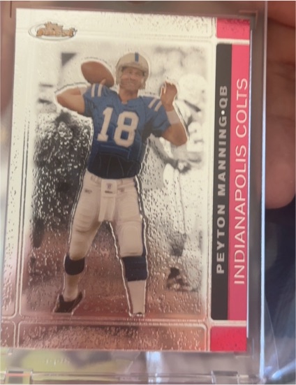 2007 Topps Finest #1 Peyton Manning — front
