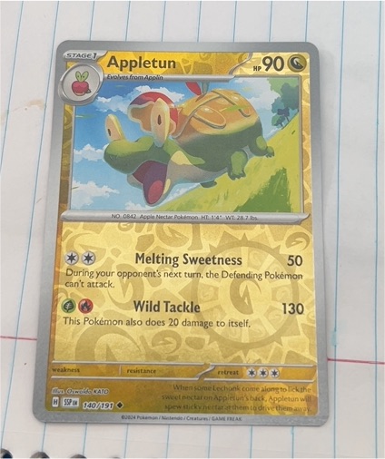 2024 Pokémon Surging Sparks #140 Appletun — front
