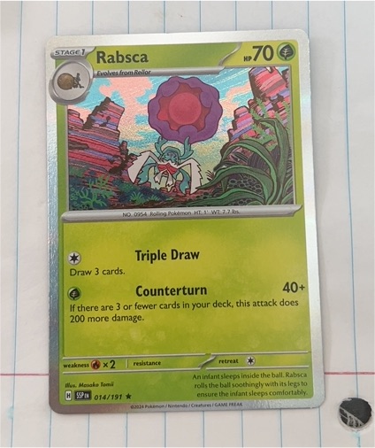 2024 Pokemon Surging Sparks #014 Rabsca — front