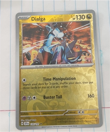 2024 Pokémon SV08: Surging Sparks #135 Dialga — front
