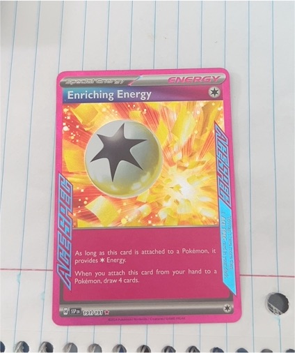 2023 Pokémon SV08: Surging Sparks #191 Enriching Energy — front