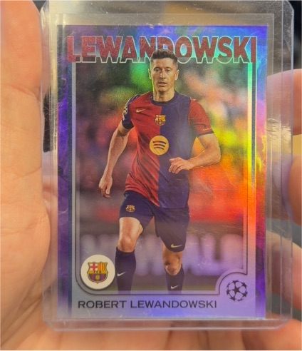 2024-25 Topps Chrome UEFA Club Competitions #200 Robert Lewandowski — front