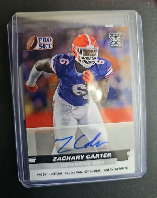 2022 Leaf Pro Set #PSA-ZC1 Zachary Carter — front