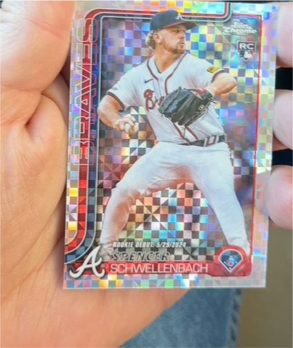 2025 Topps Chrome Update #USC132 Spencer Schwellenbach — front