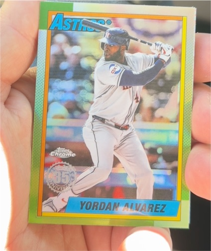 2025 Topps Chrome Update #90CU-7 Yordan Alvarez — front