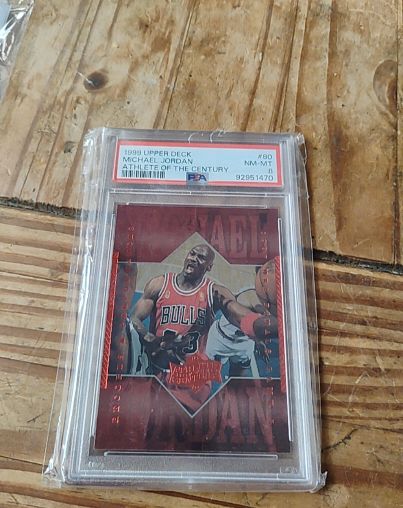 1999 Upper Deck #80 Michael Jordan Athlete of the Century — front