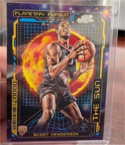 2023-24 Topps Cosmic Chrome Planetary Pursuit Sun #PPS-10 Scoot Henderson — front