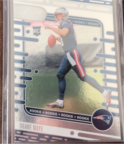 2024 Panini Absolute #103 Drake Maye Rookie Card — front