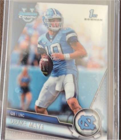 2023 Bowman Chrome University #200 Drake Maye — front