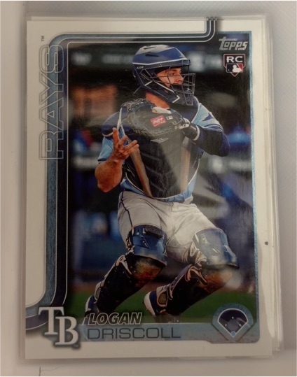 2025 Topps Chrome #185 Logan Driscoll Rookie — front