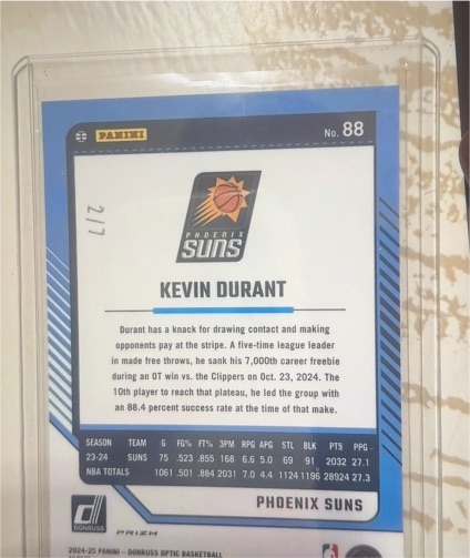 2024 Panini Donruss Optic #88 Kevin Durant — front
