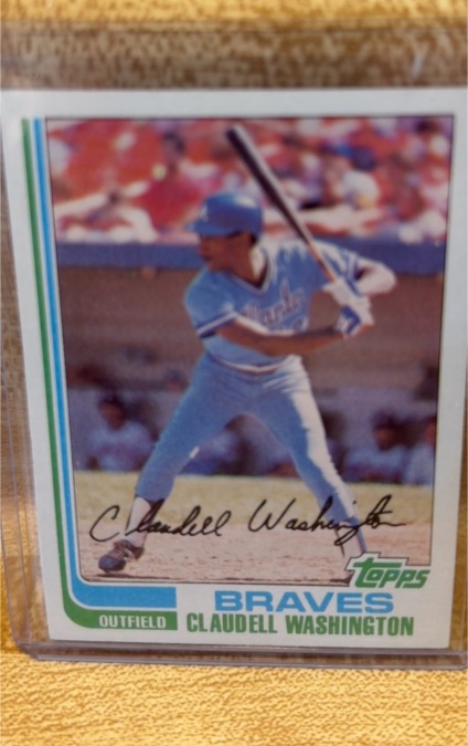 1982 Topps #758 Claudell Washington — front