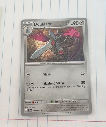 2023 Pokémon SV04: Paradox Rift #132 Doublade — front
