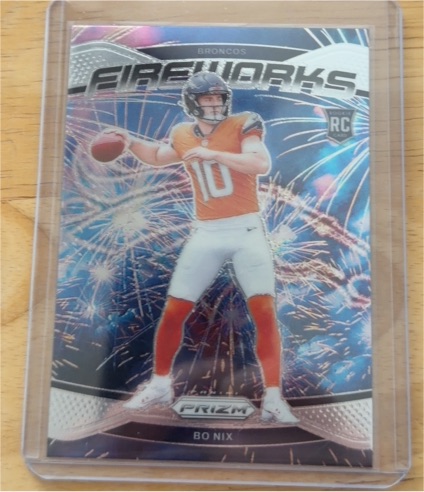 2024 Panini Prizm - Fireworks #23 Bo Nix — front