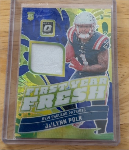 2024 Panini Donruss Optic #FYF-JPK Ja'Lynn Polk First Year Fresh Patch — front
