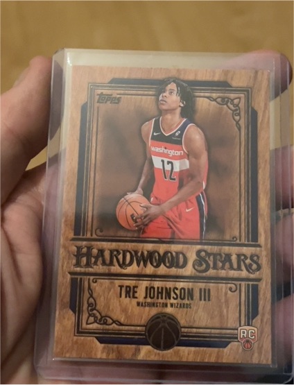 2025-26 Topps Basketball #HS-12 Tre Johnson III Hardwood Stars Rookie — front