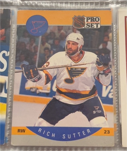 1990-91 Pro Set #272 Rich Sutter — front