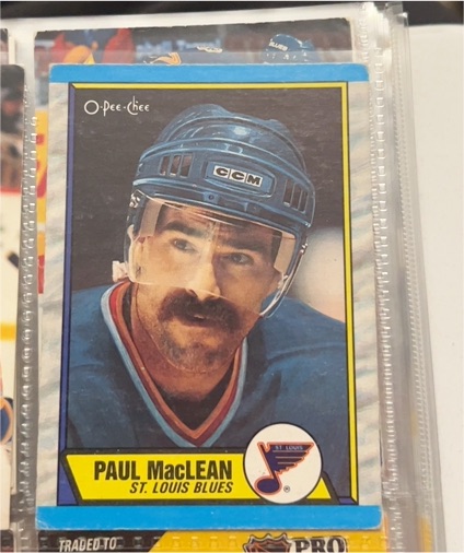 1989-90 O-Pee-Chee #129 Paul MacLean — front