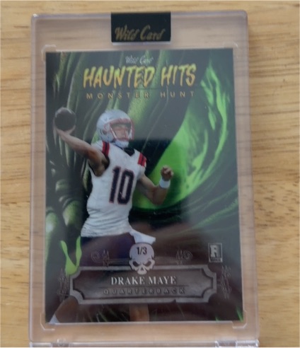 2024 Wild Card Haunted Hits #HHW-DM Drake Maye — front