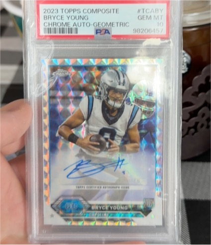 2023 Topps Composite #TCABY Bryce Young Chrome Auto Geometric — front
