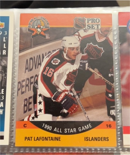 1990-91 Pro Set #372 Pat Lafontaine All-Star — front