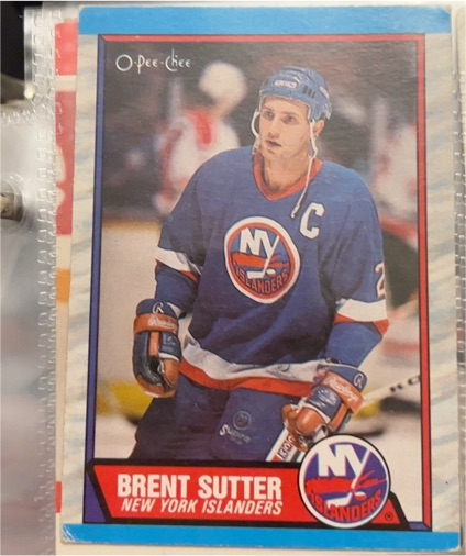 1989-90 O-Pee-Chee #14 Brent Sutter — front