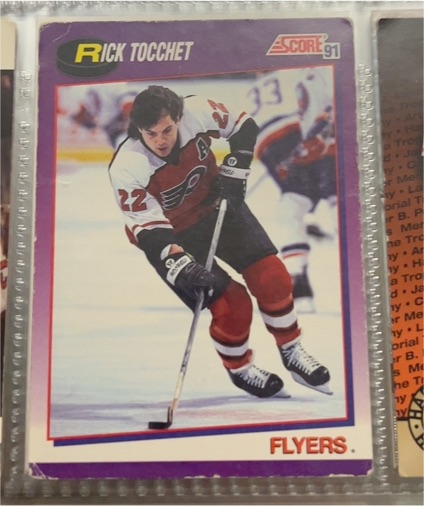 1991-92 Score American #9 Rick Tocchet — front