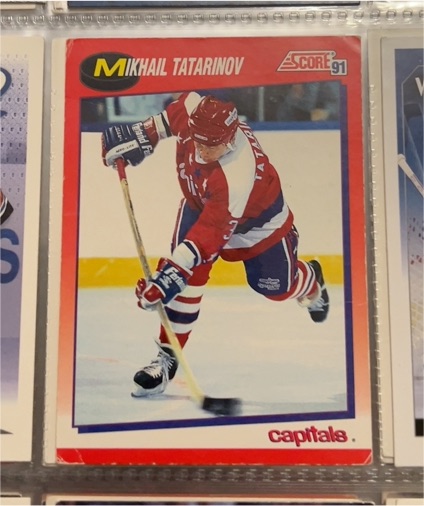1991-92 Score #37 Mikhail Tatarinov — front