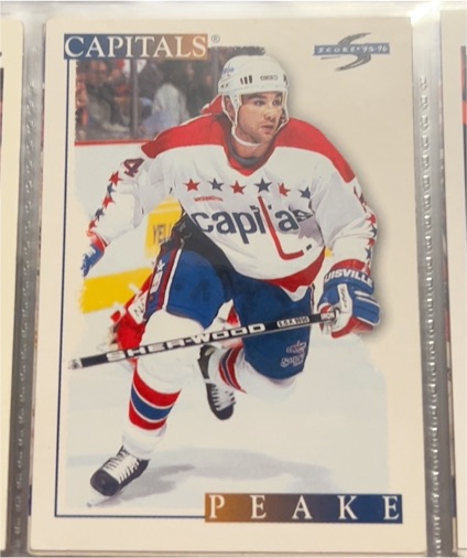 1995-96 Score #181 Pat Peake — front