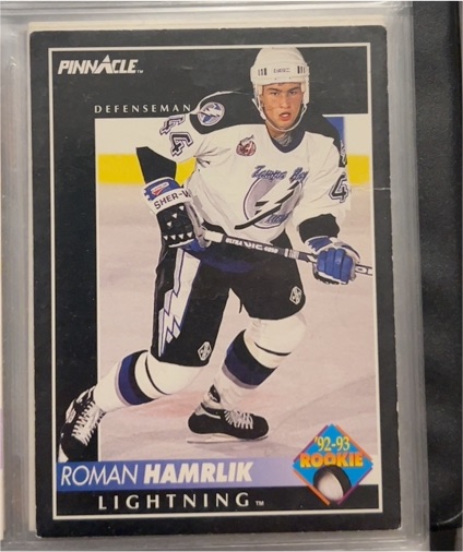 1992-93 Pinnacle #408 Roman Hamrlik Rookie — front