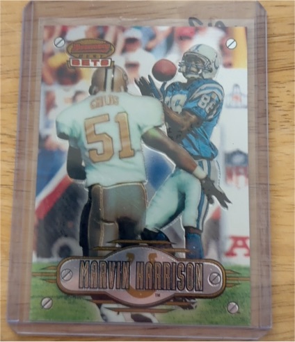 1996 Bowman's Best Bets #BB7 Marvin Harrison — front