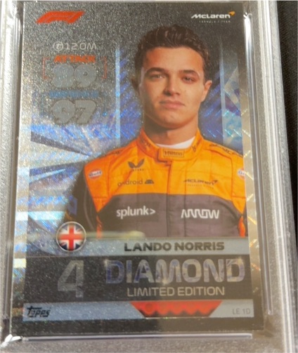 2022 Topps F1 Turbo Attax Limited Edition Diamond Lando Norris #LE1D — front