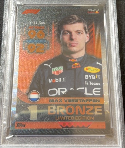 2022 Topps Turbo Attax #LE 3B Max Verstappen Bronze Limited Edition — front