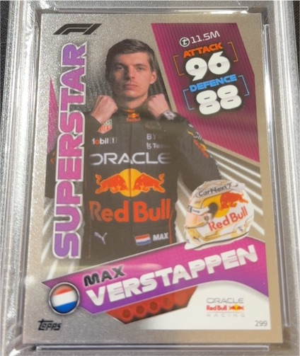 2022 Topps F1 Turbo Attax #299 Max Verstappen Superstar — front