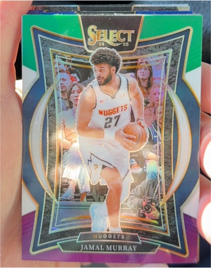 2024-25 Panini Select #52 Jamal Murray Green White Purple Prizm — front