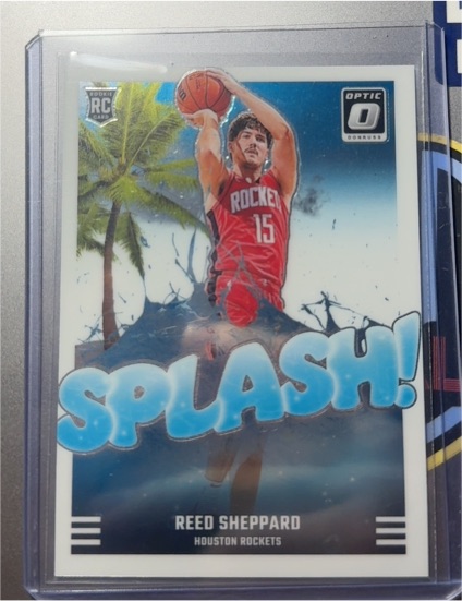 2024-25 Panini Donruss Optic #13 Reed Sheppard Splash! — front